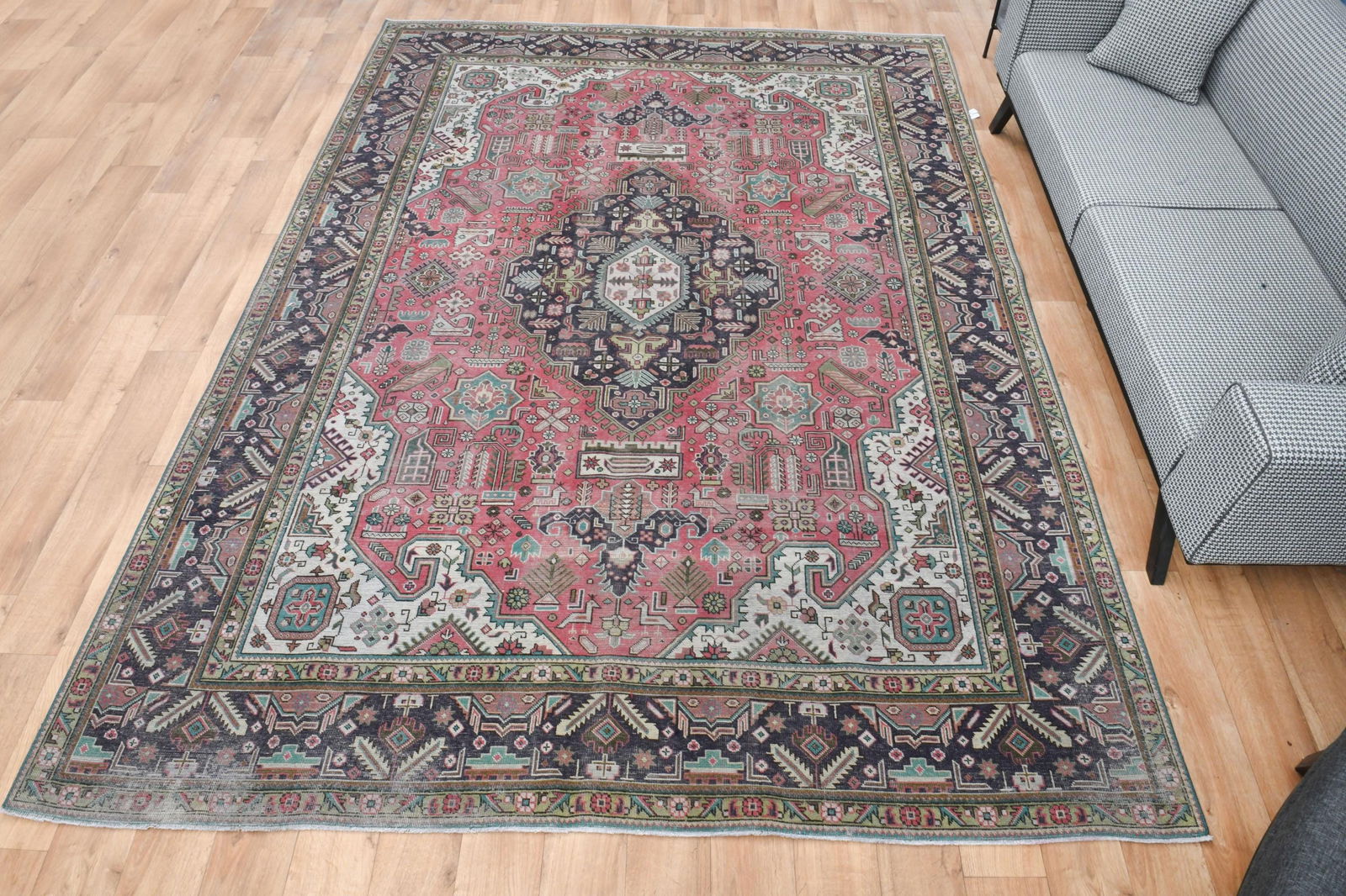 8x11.2 ft, PINK LUXURY RUG, Persian Vintage - 7