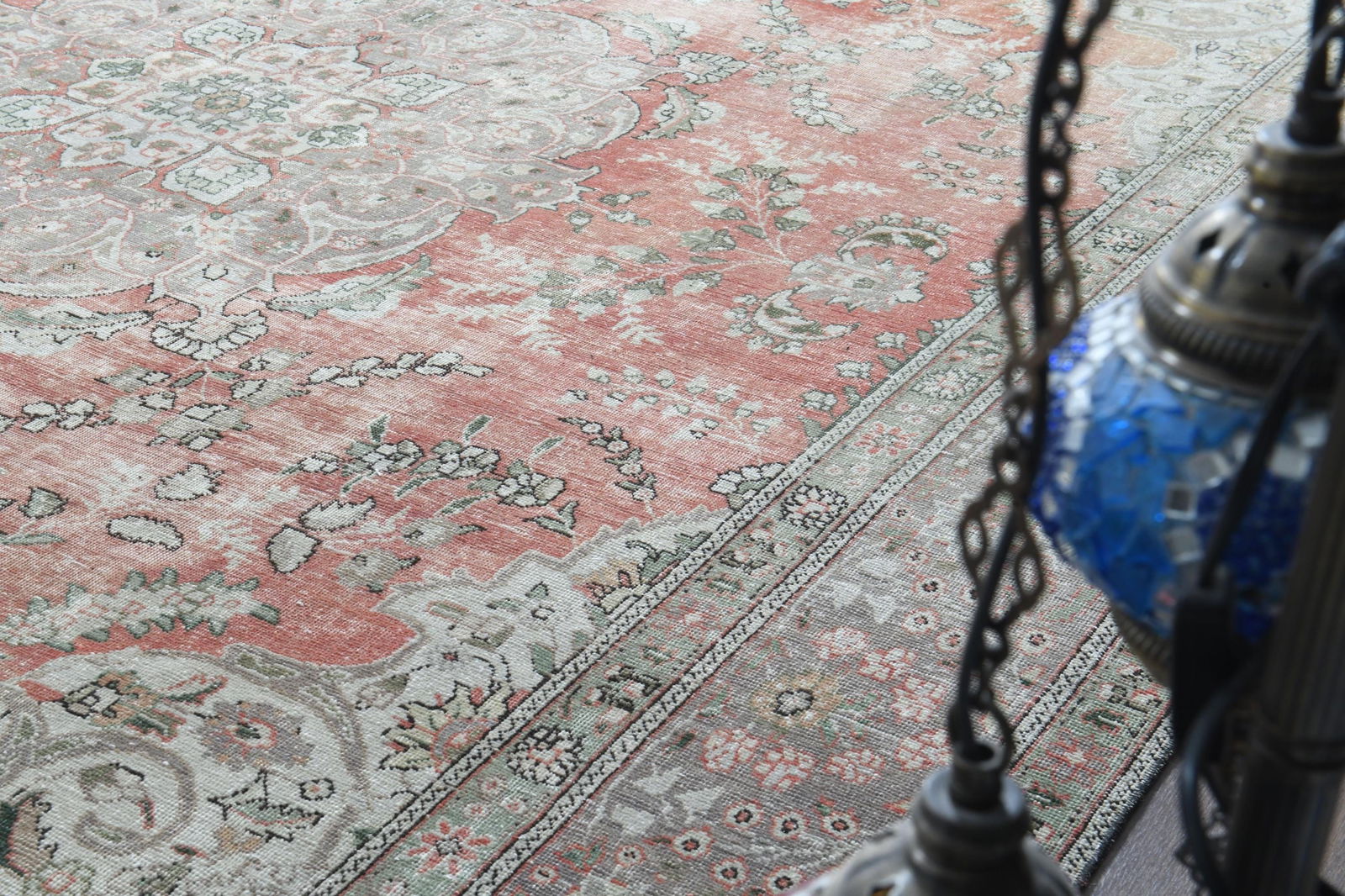 9'3x12'5 ft, ORANGE OVERSIZED RUG - 3