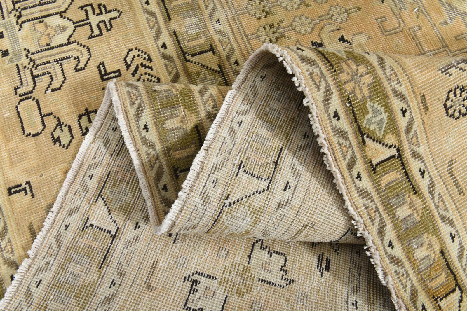 9'3x12'7 ft, PERSIAN ORANGE RUG, Oversized Antique (1 of 10)