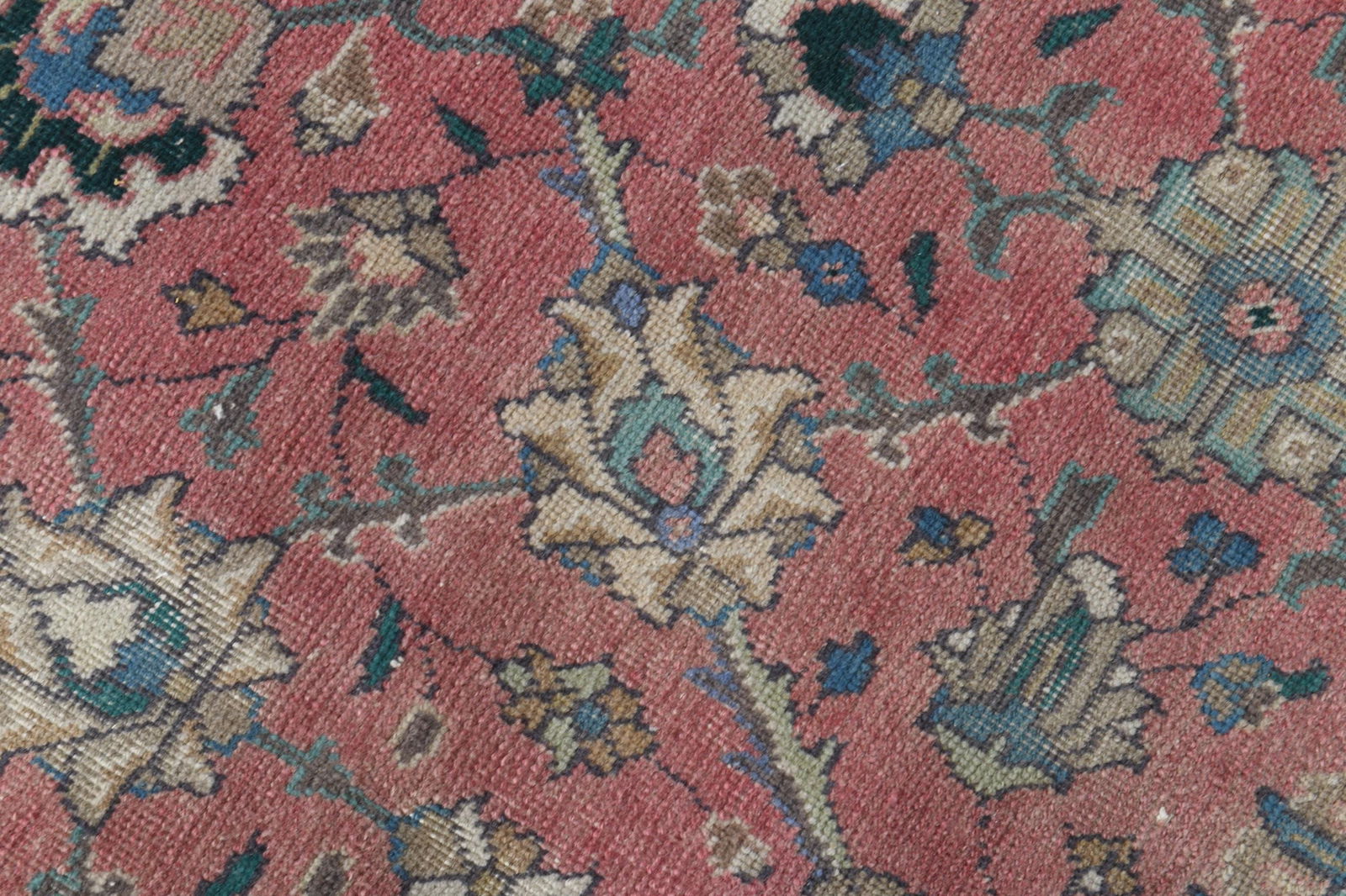 9'3x12'4 ft, PINK OVERSIZED RUG, Vintage Wool - 7