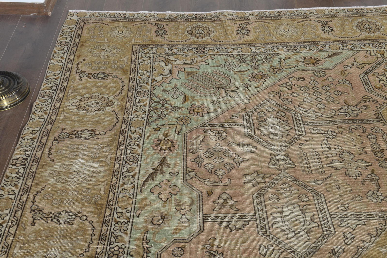 9'6x12'3 ft, OVERSIZED ORANGE BROWN, Minimalist - 4