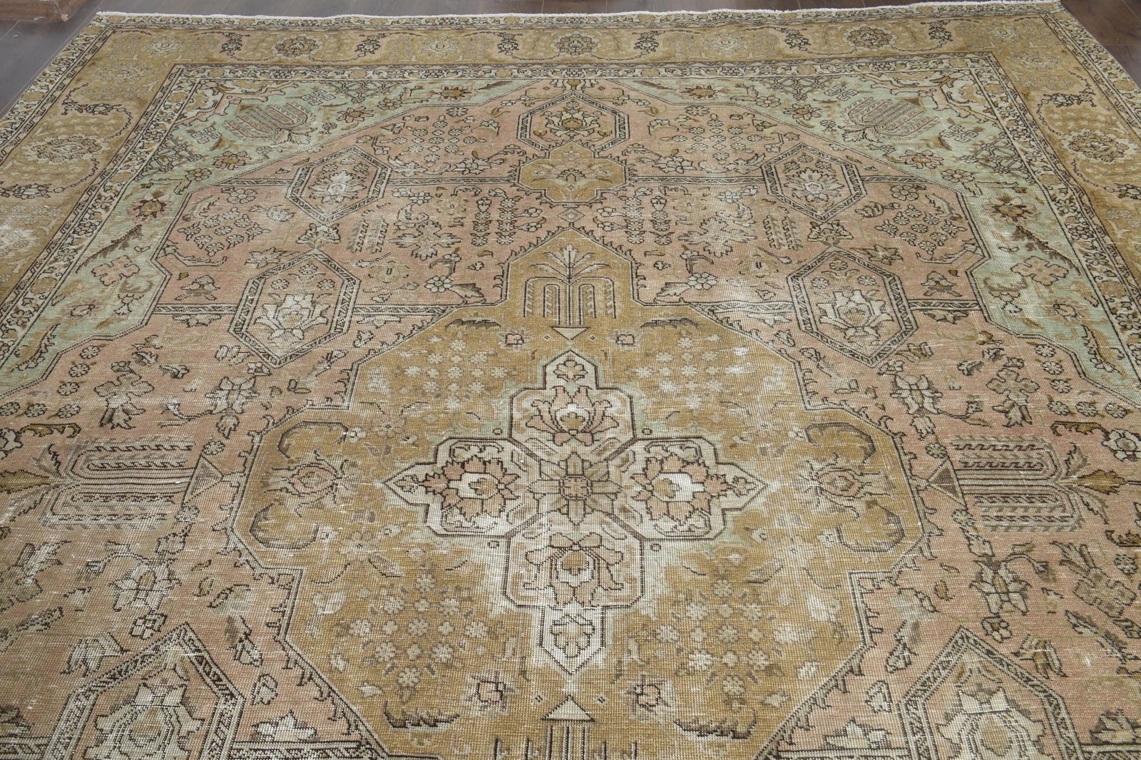 9'6x12'3 ft, OVERSIZED ORANGE BROWN, Minimalist - 5