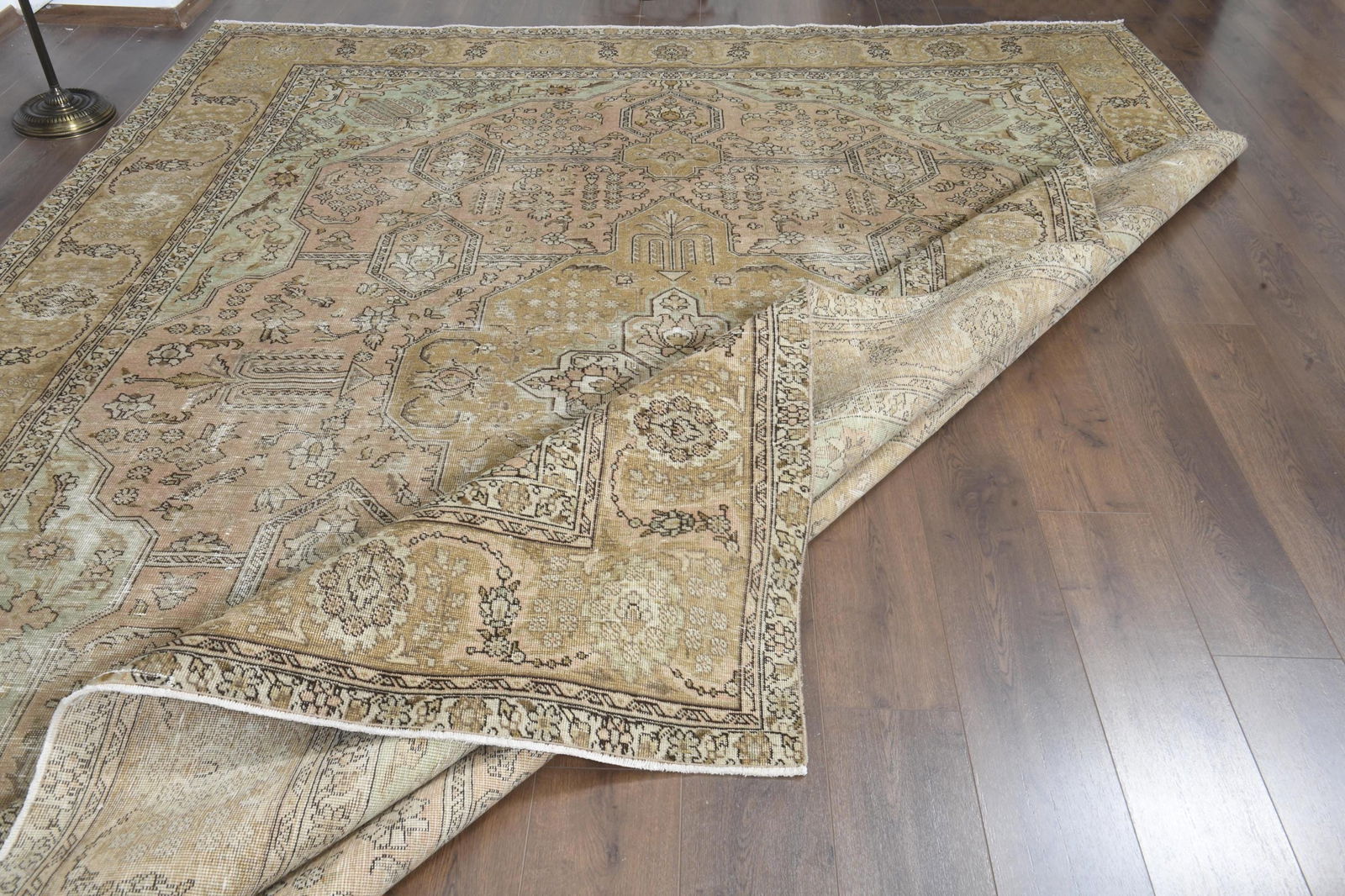 9'6x12'3 ft, OVERSIZED ORANGE BROWN, Minimalist - 7