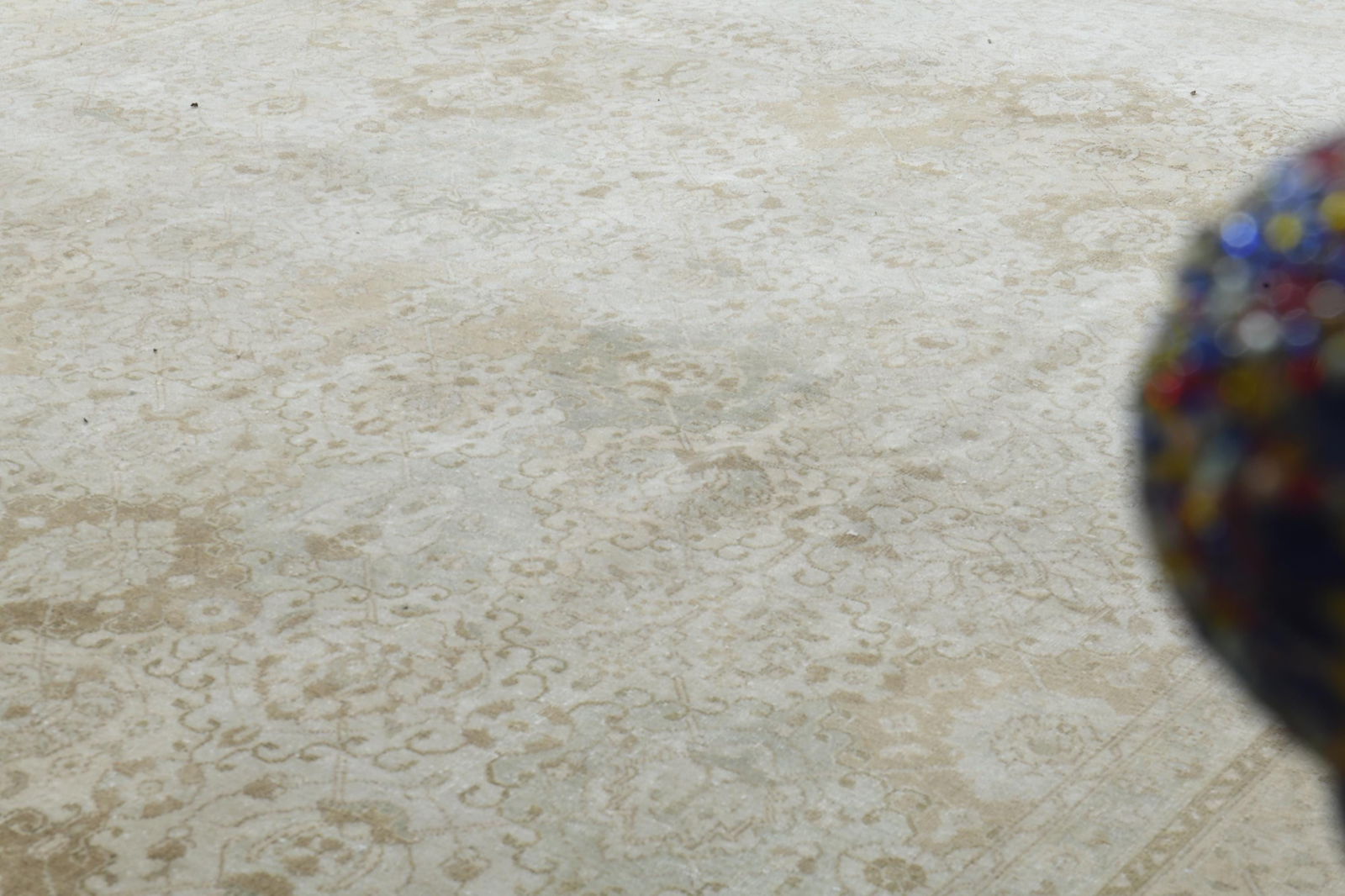 9'6x13'3 ft, NEUTRAL PERSIAN RUG, Pastel Color - 7