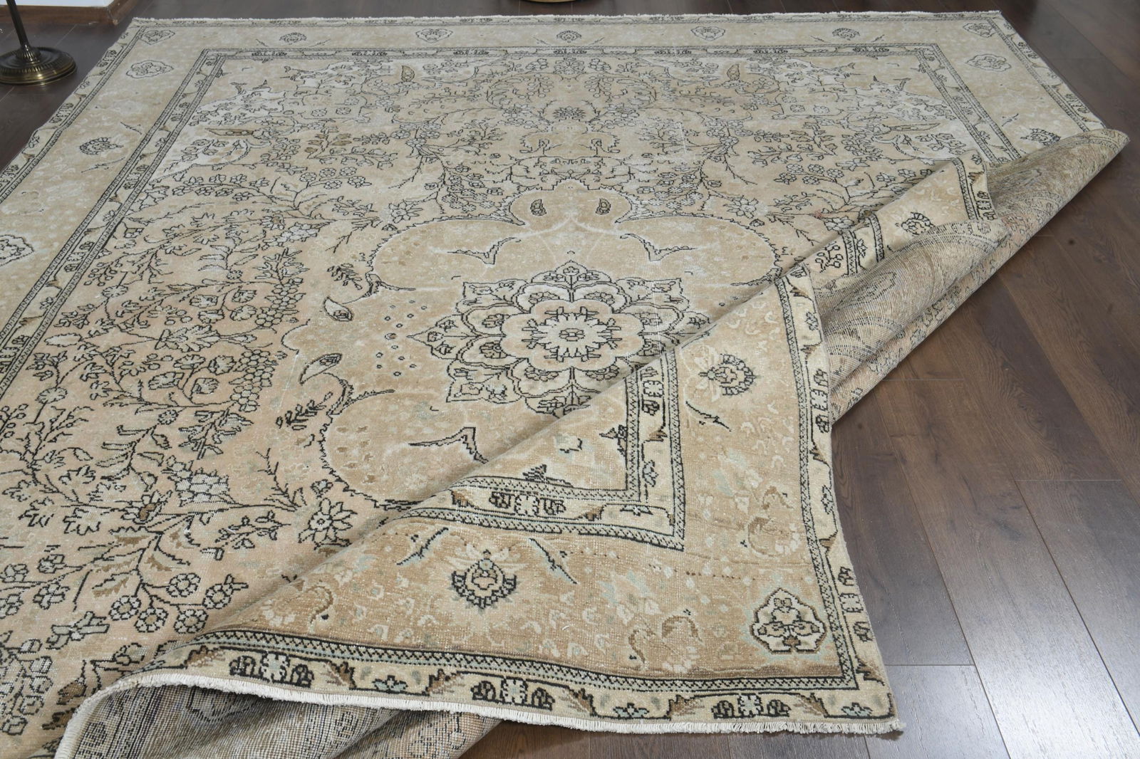 9'9x12'9 ft, OVERSIZED ORANGE BROWN, Minimalist - 6