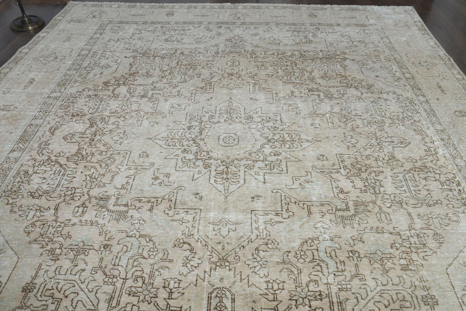 9'7x12'4 ft, NEUTRAL PERSIAN RUG - 3