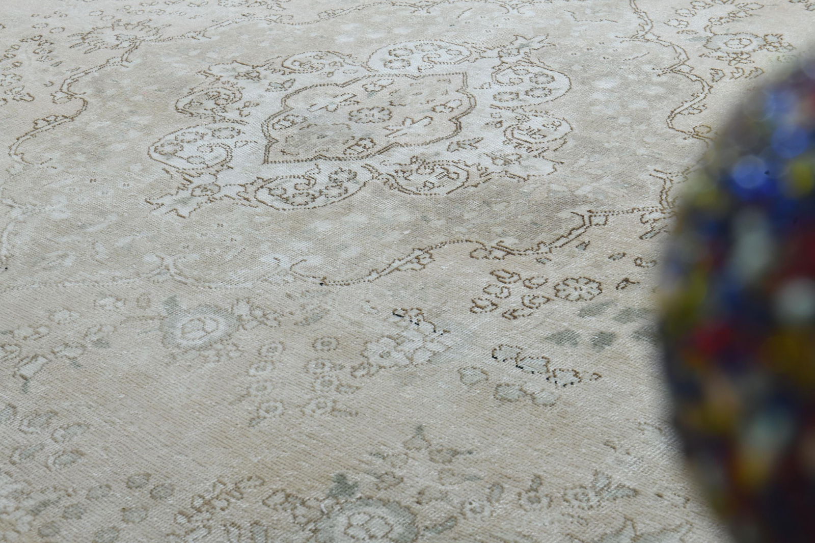 9'3x12'9 ft, OVERSIZED ORANGE BEIGE - 3