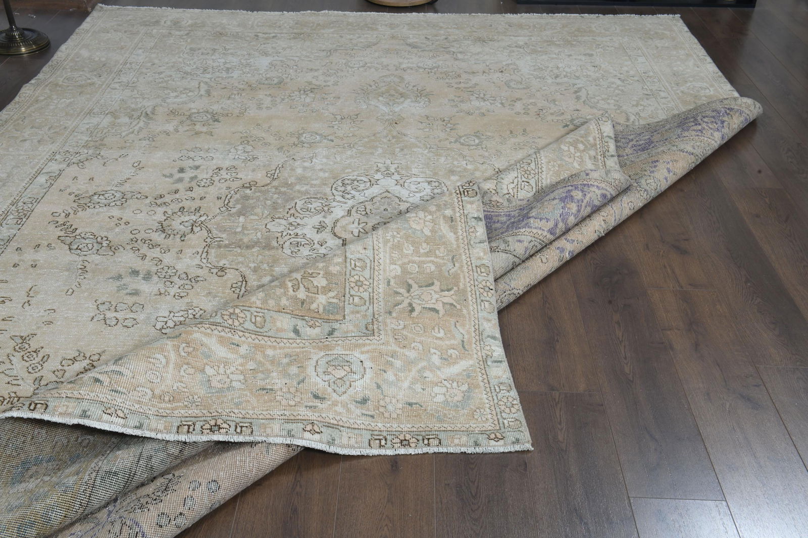 9'3x12'9 ft, OVERSIZED ORANGE BEIGE - 6