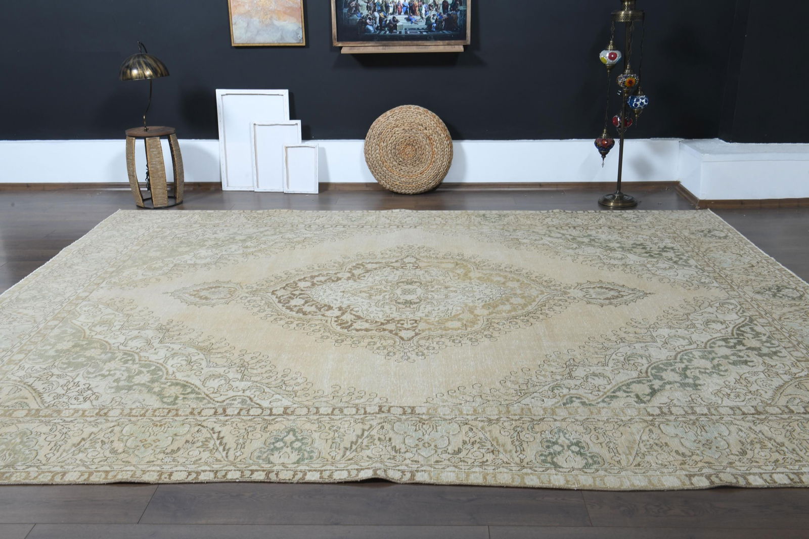 9'5x12'4 ft, VINTAGE PERSIAN RUG - 10