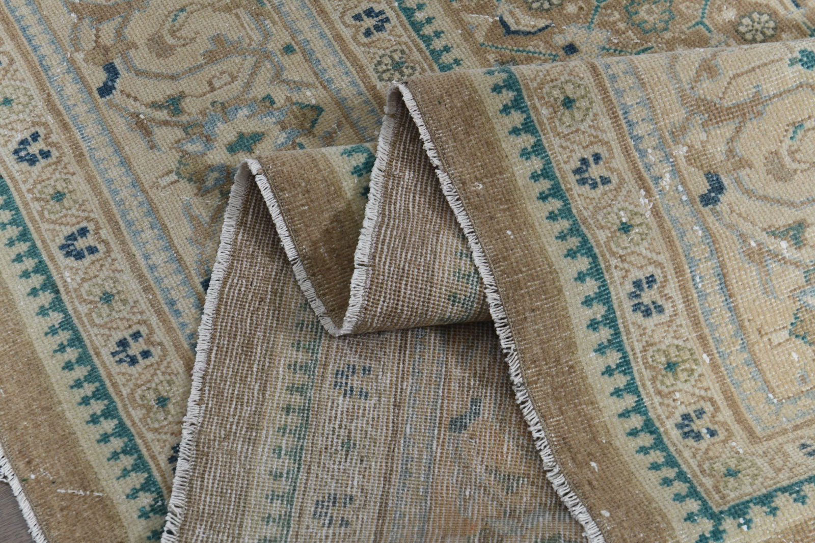 9.1x13.5 ft, PERSIAN NEUTRAL RUG, Oversized Antique (1 of 10)