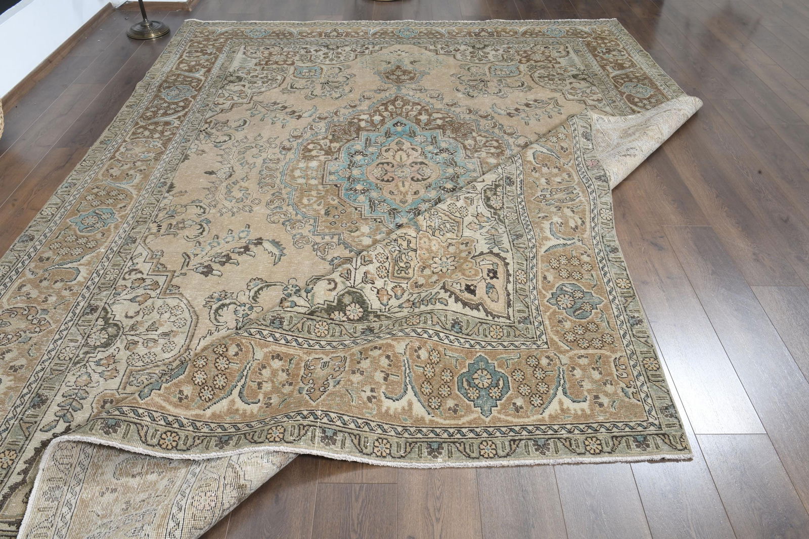 9'3x12'4 ft, ORANGE MINIMALIST RUG (1 of 10)