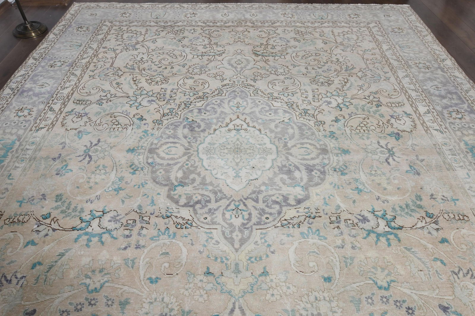 9.8x12.6 ft, NEUTRAL PERSIAN RUG - 3
