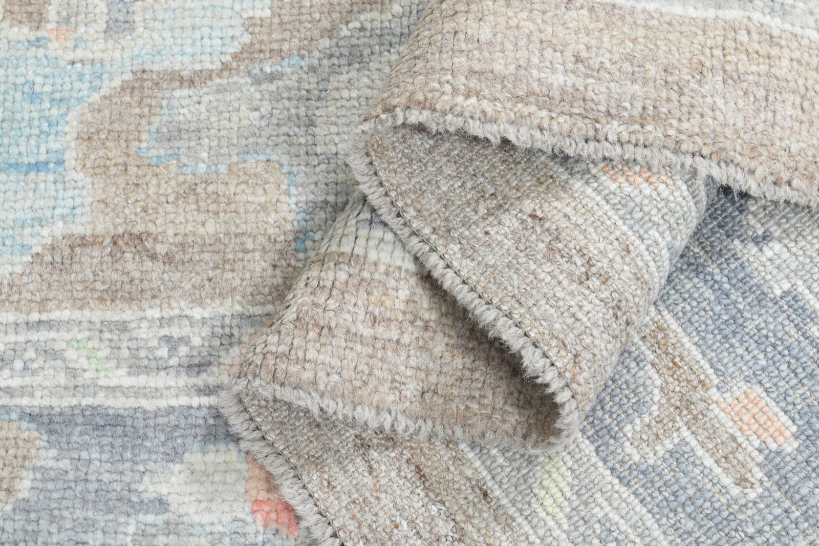 10'3x12'9 ft, BOHO OUSHAK RUG: Title: 10'3x12'9 ft, BOHO OUSHAK RUG Description: This Turkish one-of-a-kind Vintage Turkish Rug is hand-knotted and handwoven by the most skilled artisans who use pure wool, in muted, natural tones,