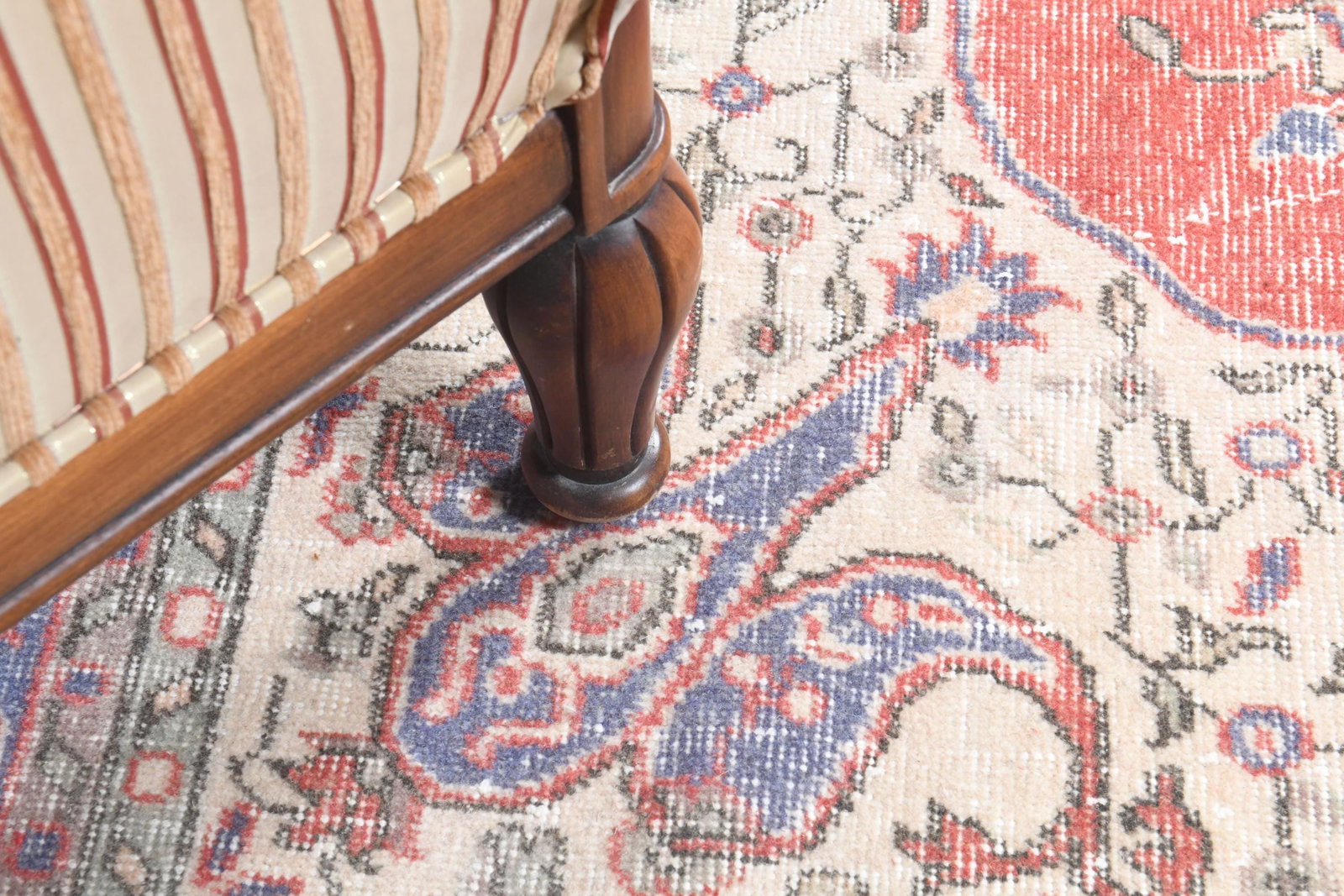 6'7x10'7 ft, PINK VINTAGE RUG - 9