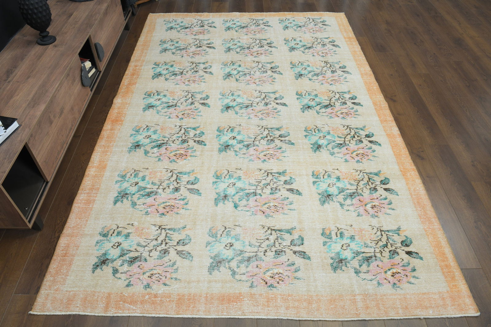 6'7x10'2 ft, TURKISH FADED FLORAL (1 of 10)