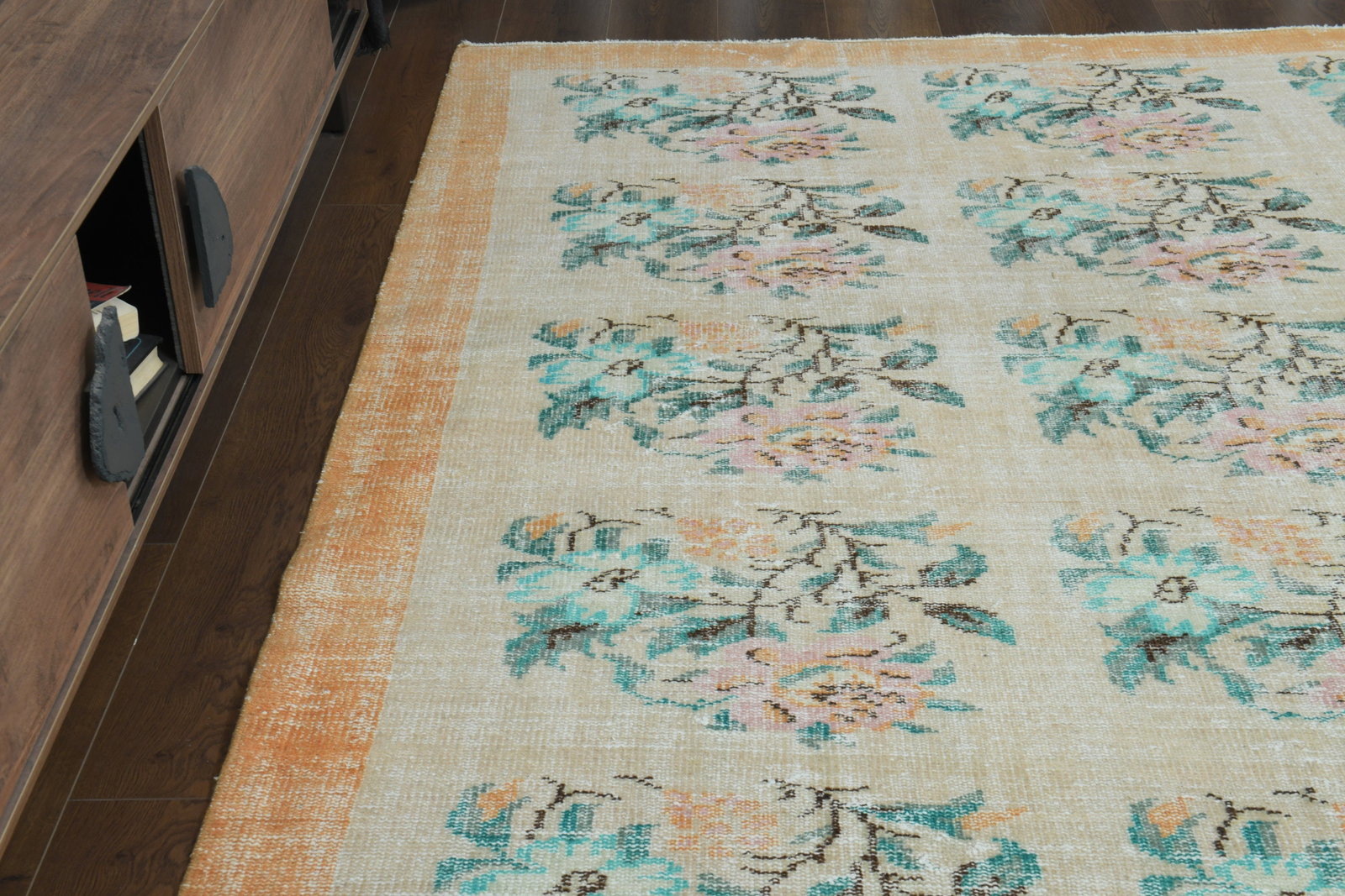 6'7x10'2 ft, TURKISH FADED FLORAL - 3