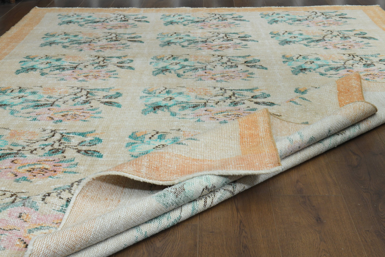 6'7x10'2 ft, TURKISH FADED FLORAL - 9