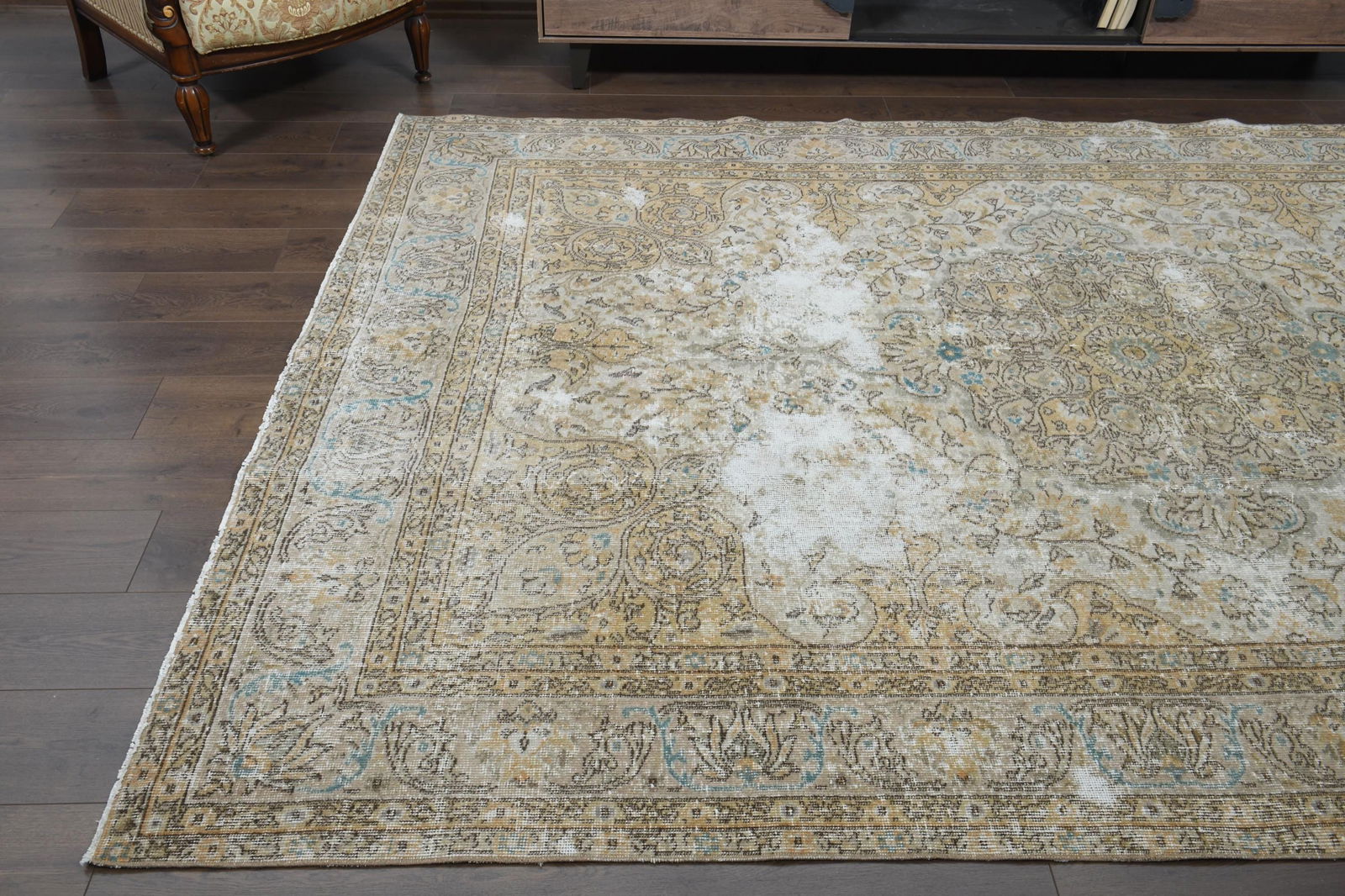 7'3x10'8 ft, ORIENTAL TURKISH RUG - 9