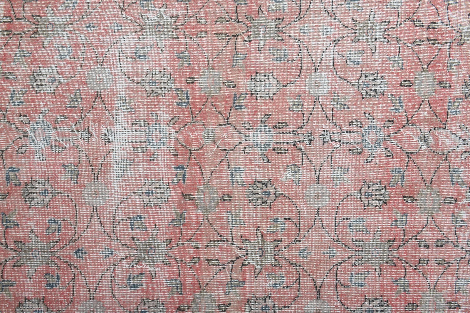 PINK TURKISH Rug, Vintage Rug - 9