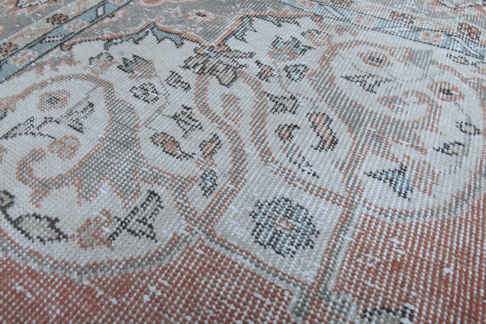 7'3x11'3 ft, FADED ORANGE RUG - 3