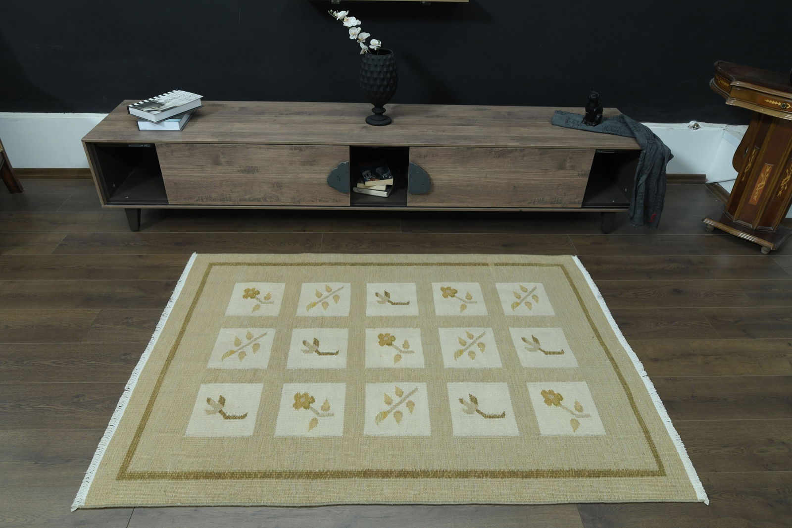 4x5'7 ft, FADED DECOR, Patterned Turkish Rug - 9