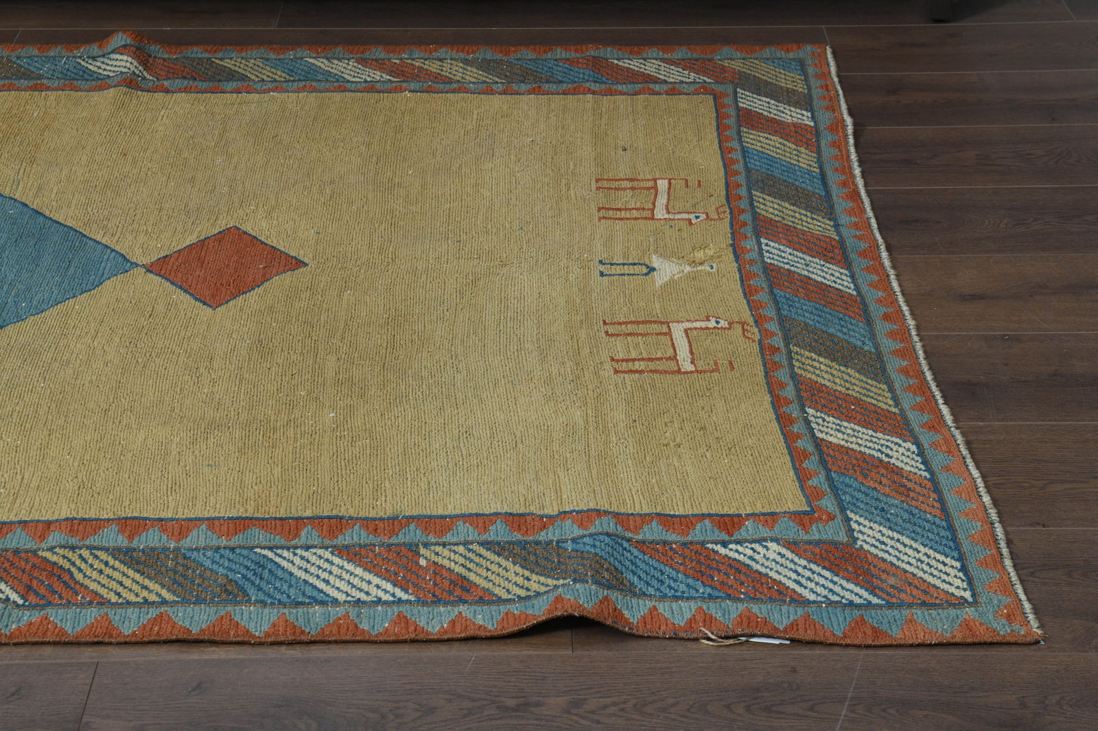 4'7x6'3, YELLOW BLUE OUSHAK - 2