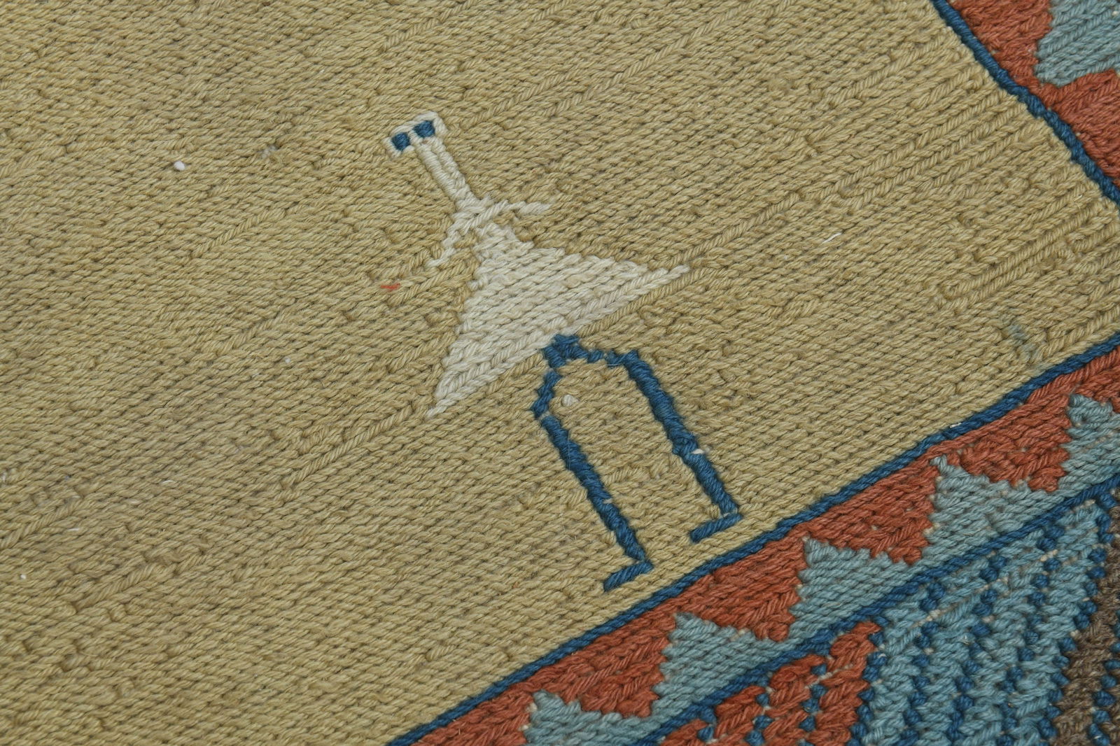 4'7x6'3, YELLOW BLUE OUSHAK - 6