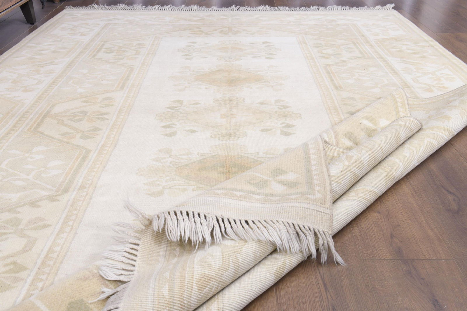 6'6x9'7 ft, NEUTRAL TURKISH RUG - 10