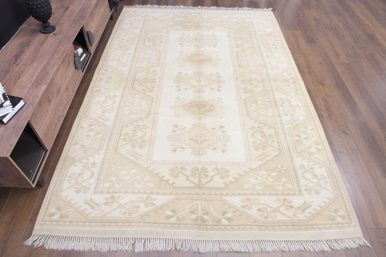 6'6x9'7 ft, NEUTRAL TURKISH RUG - 9