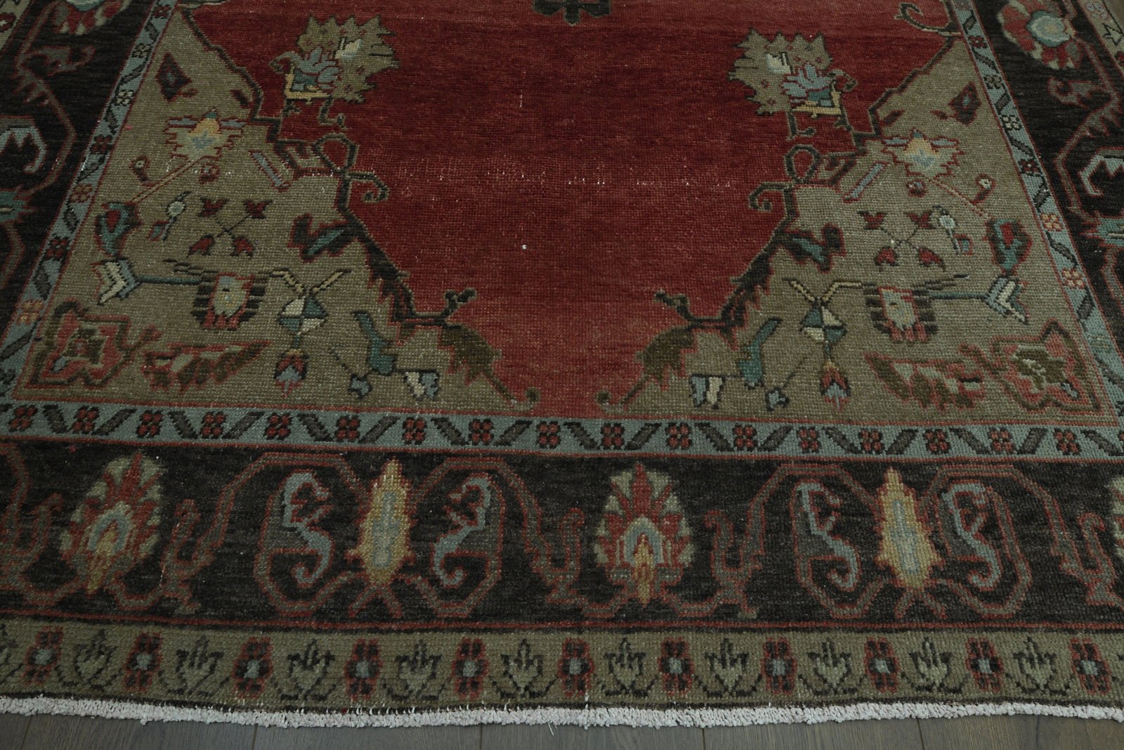 5'6x9'1 ft, RED TURKISH RUG - 4