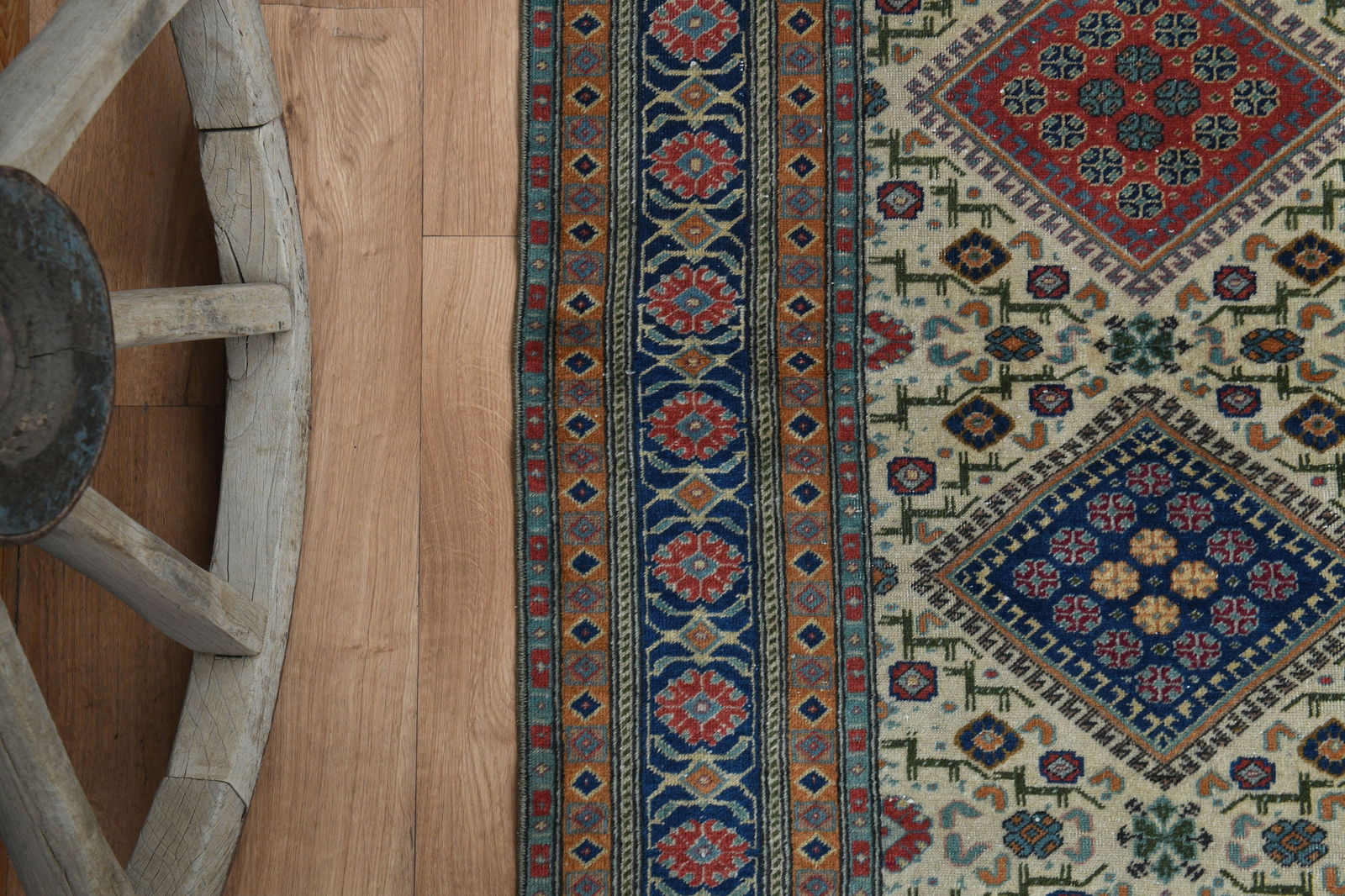 6'5x9'4 ft, TURKISH OUSHAK RUG - 8