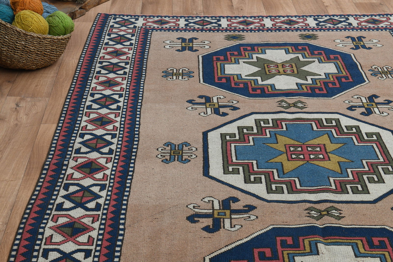 6'1x8'6 ft, ORANGE NAVY BLUE - 5