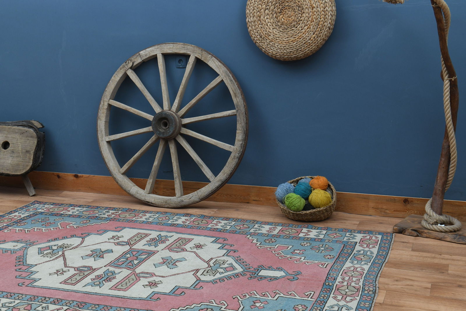 6'1x8'7 ft, PINK TURKISH ANTIQUE - 4