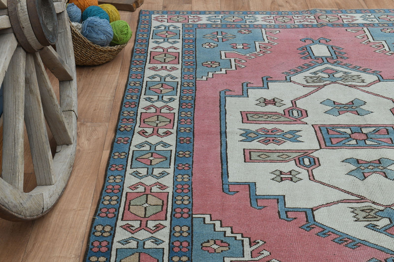 6'1x8'7 ft, PINK TURKISH ANTIQUE - 6