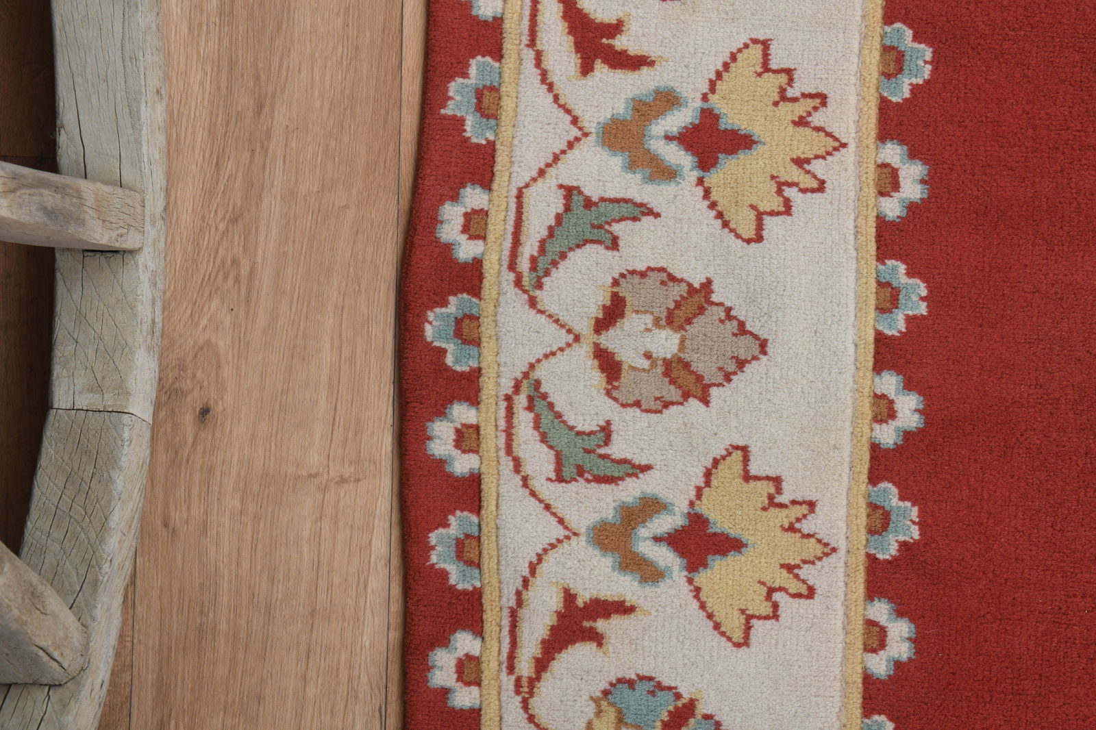 5'8x8 ft, RED BEIGE RUG - 9