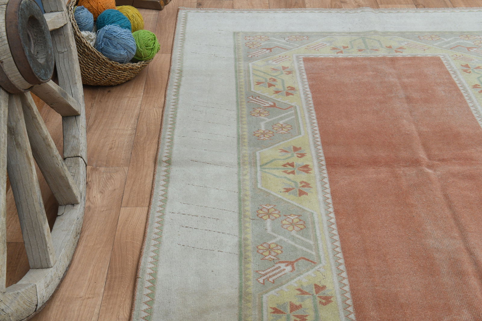 5'2x8'1 ft, OUSHAK RUG, Wool - 6