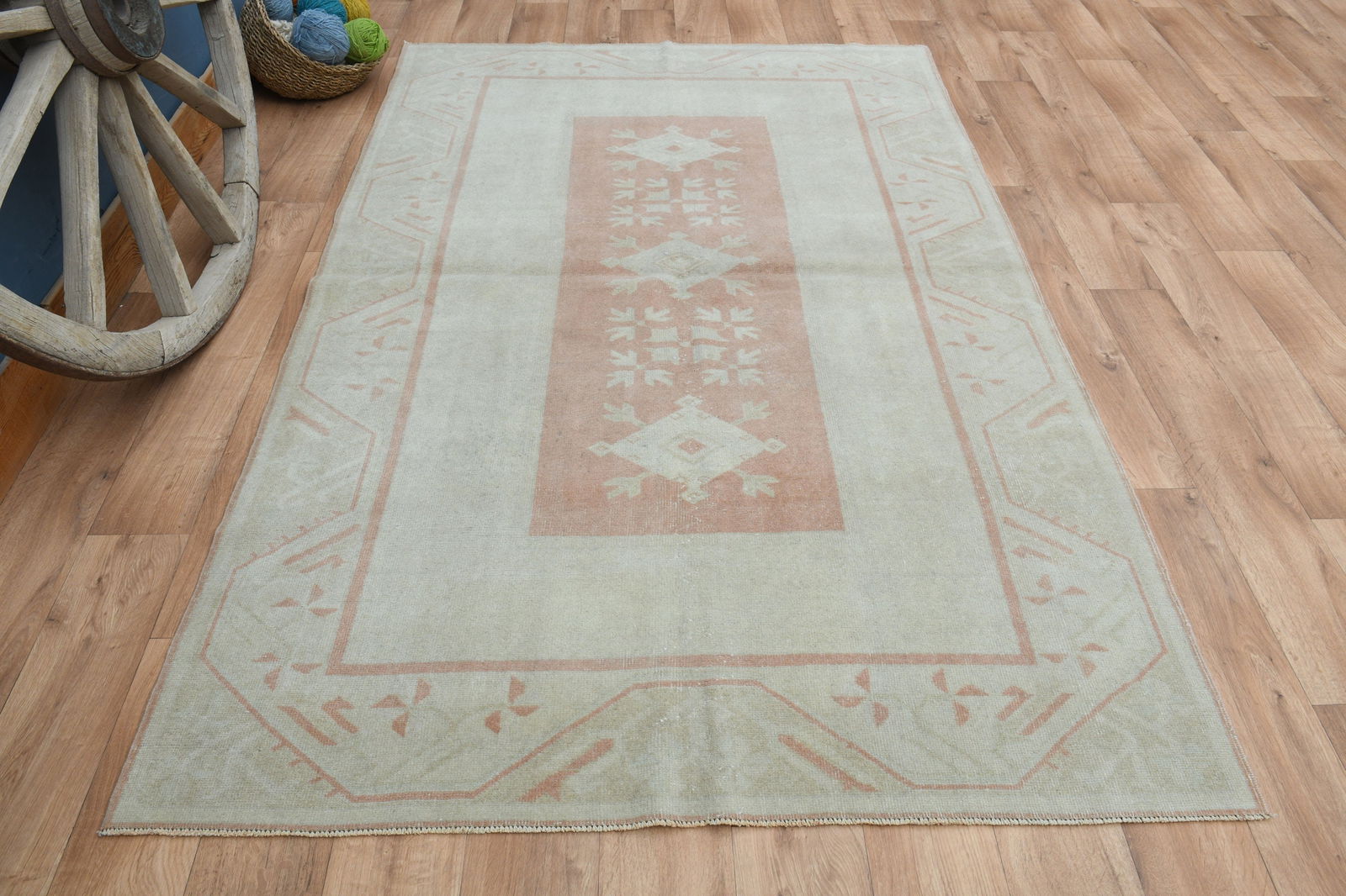 5x7'8 ft, OUSHAK RUG, Wool (1 of 10)