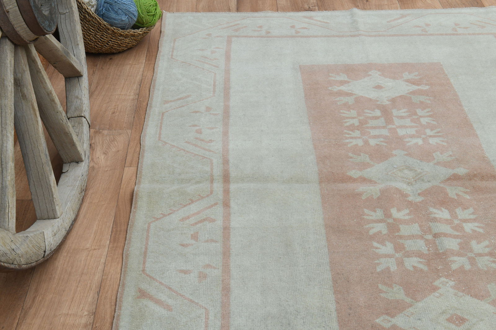 5x7'8 ft, OUSHAK RUG, Wool - 6