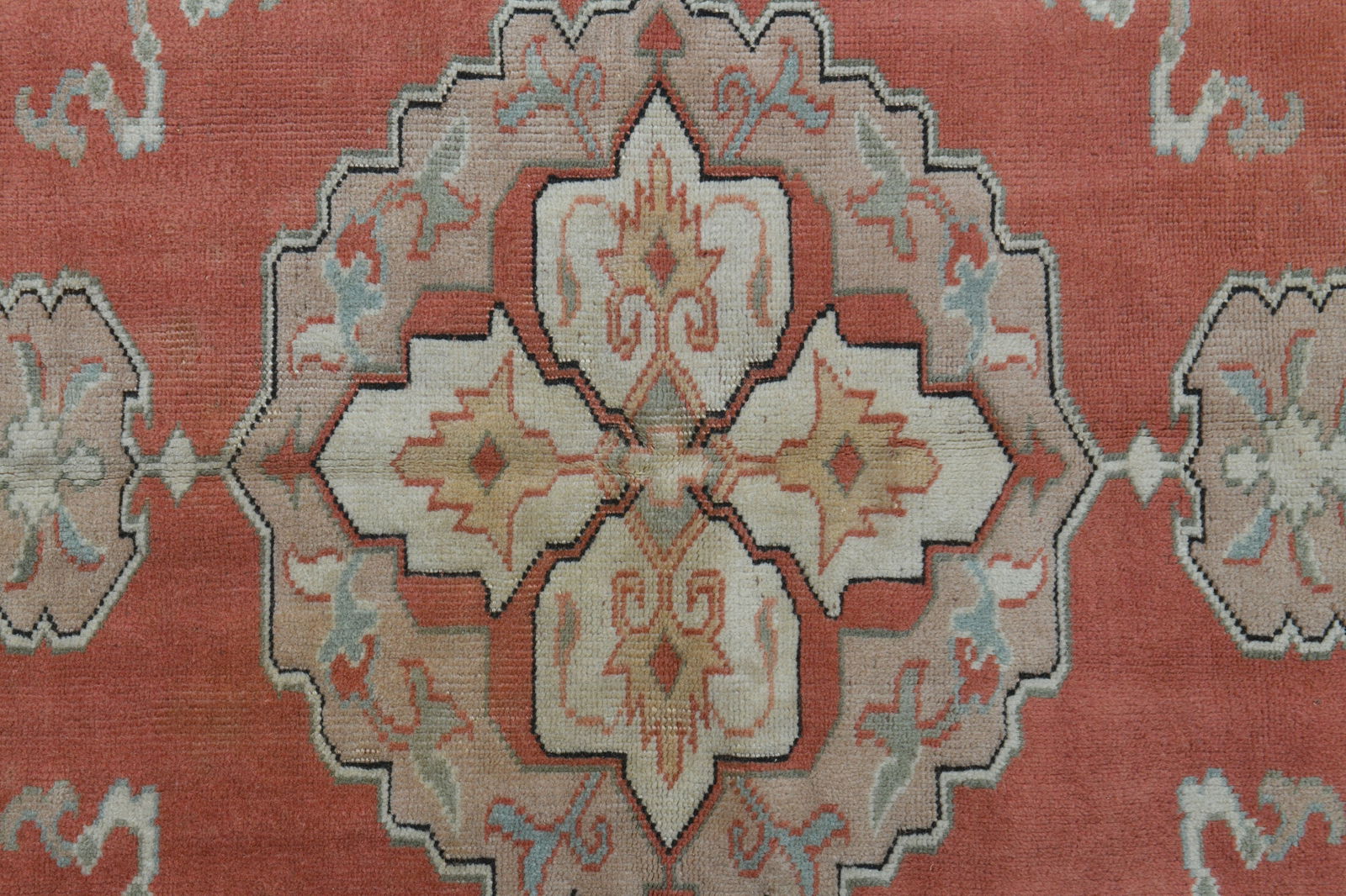 4'7x6'4 ft, ORANGE ORIENTAL RUG - 10