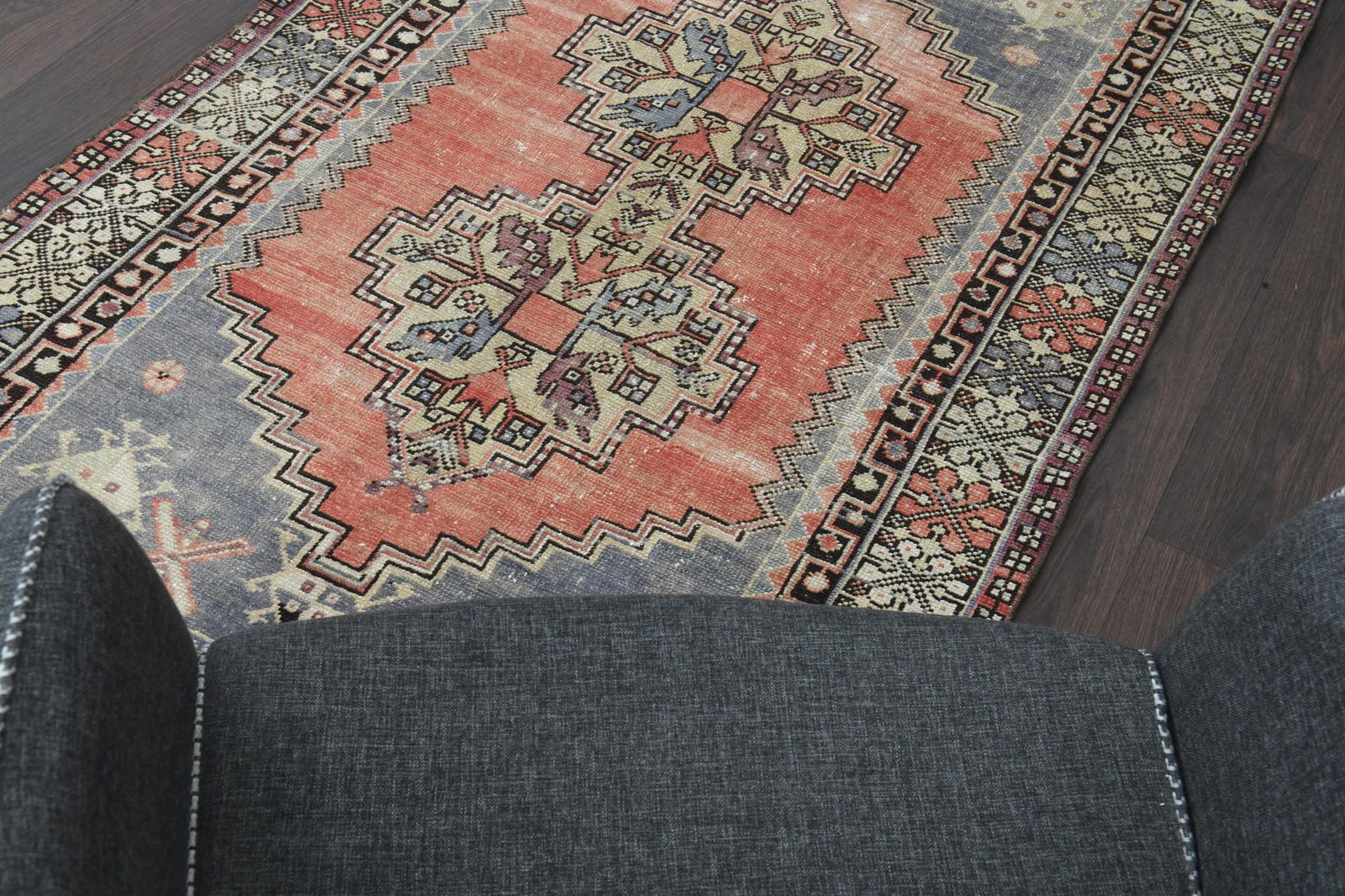 3'7x6'2 ft, Bohemian Tribal Rug - 10