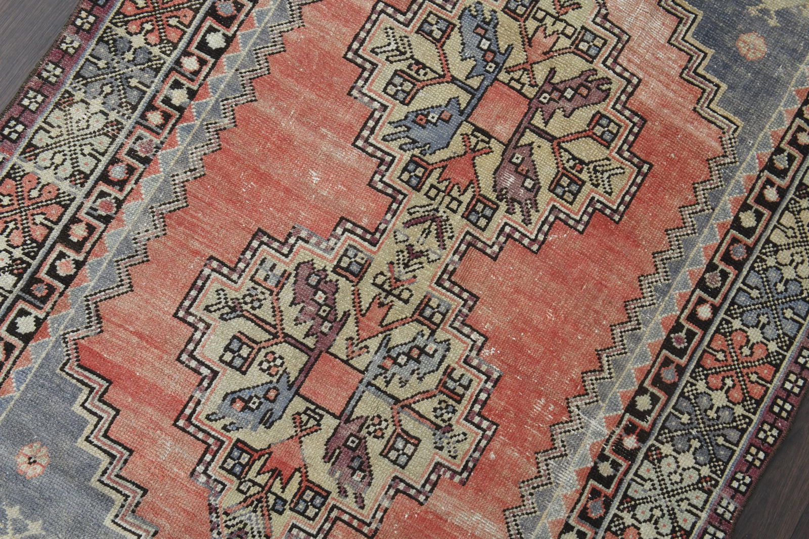 3'7x6'2 ft, Bohemian Tribal Rug - 3