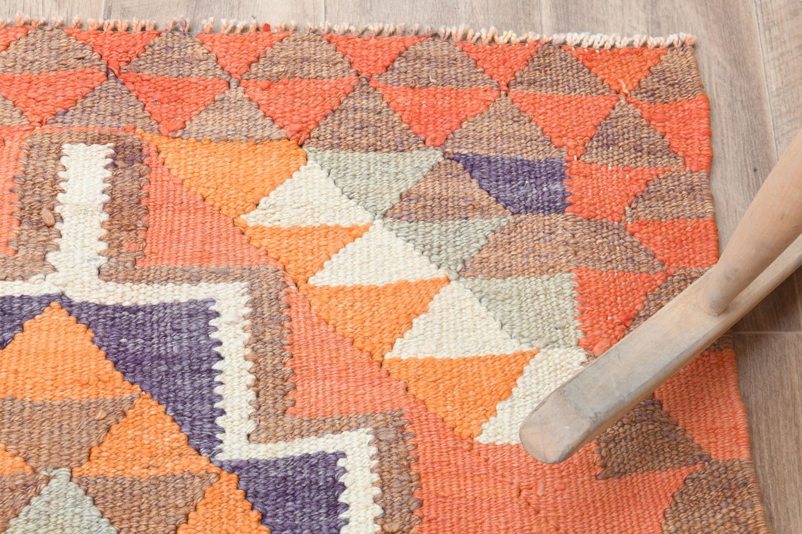 3'8x5'9 ft, ORANGE AREA RUG - 13