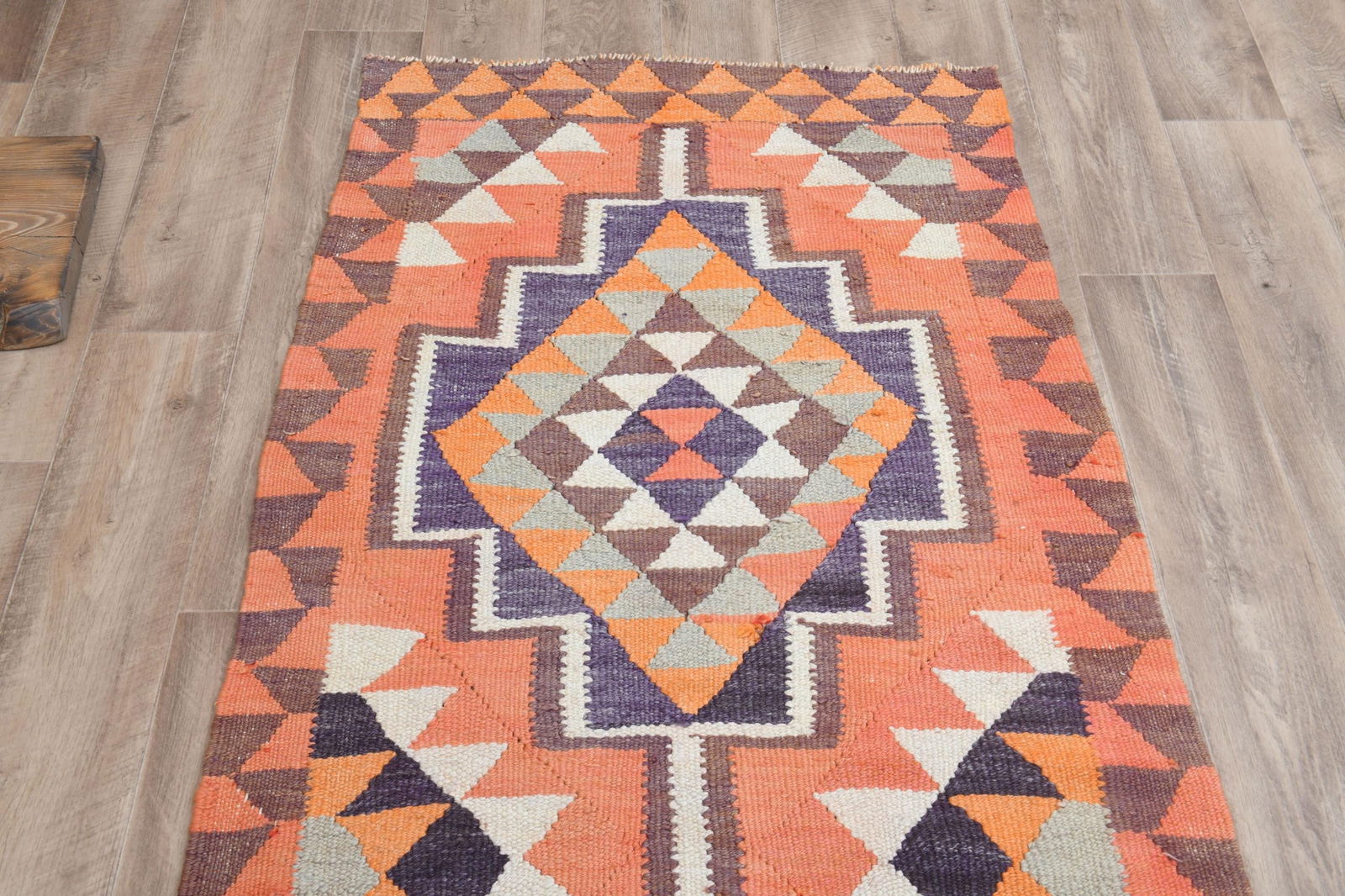 3'8x5'9 ft, ORANGE AREA RUG - 16