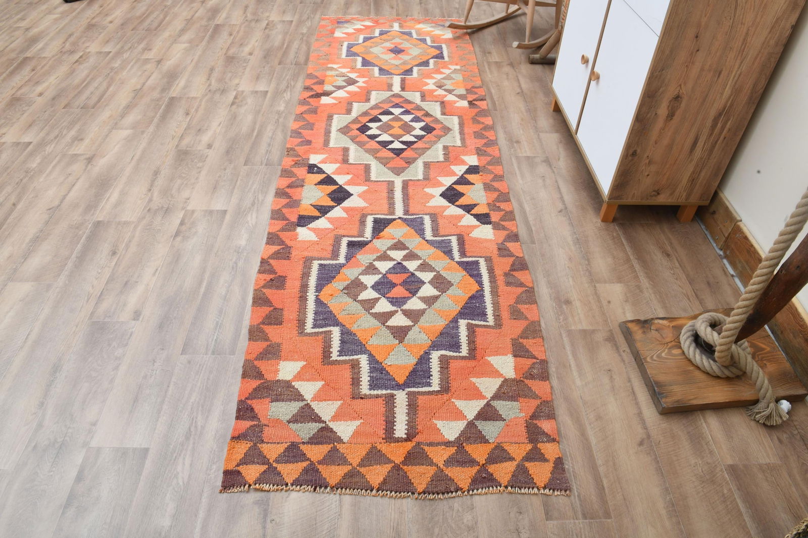 3'8x5'9 ft, ORANGE AREA RUG (1 of 20)