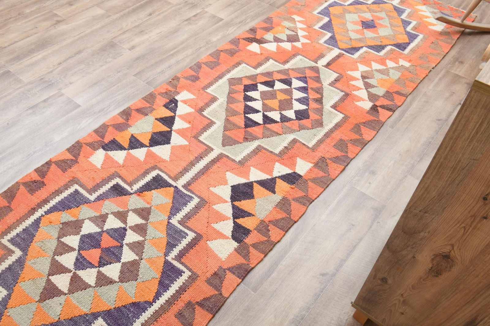 3'8x5'9 ft, ORANGE AREA RUG - 7
