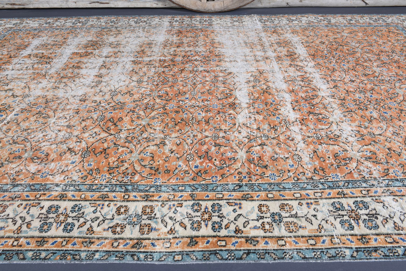 6.3x10 TURKISH Oushak Rug - 7