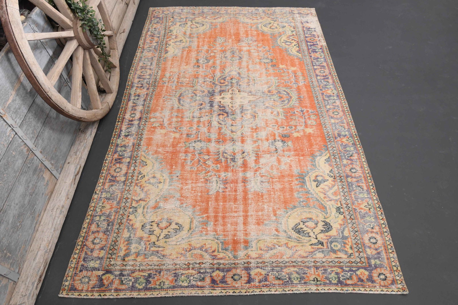 6x10 RUG Brunt Orange Area Rug (1 of 9)