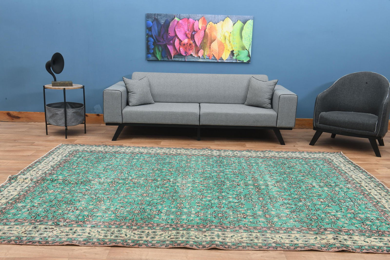 7x10'4 ft, HANDMADE TURKISH AREA Rug - 4