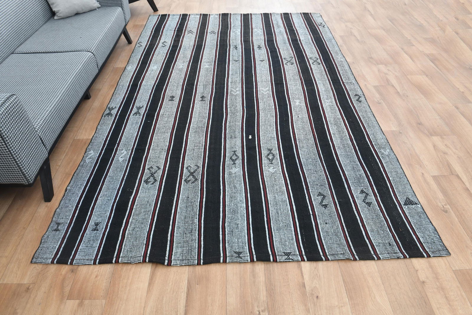 6'4x9'5 ft, MULTICOLOR Beige Green Brown, Vintage Turkish Area Rug - 5