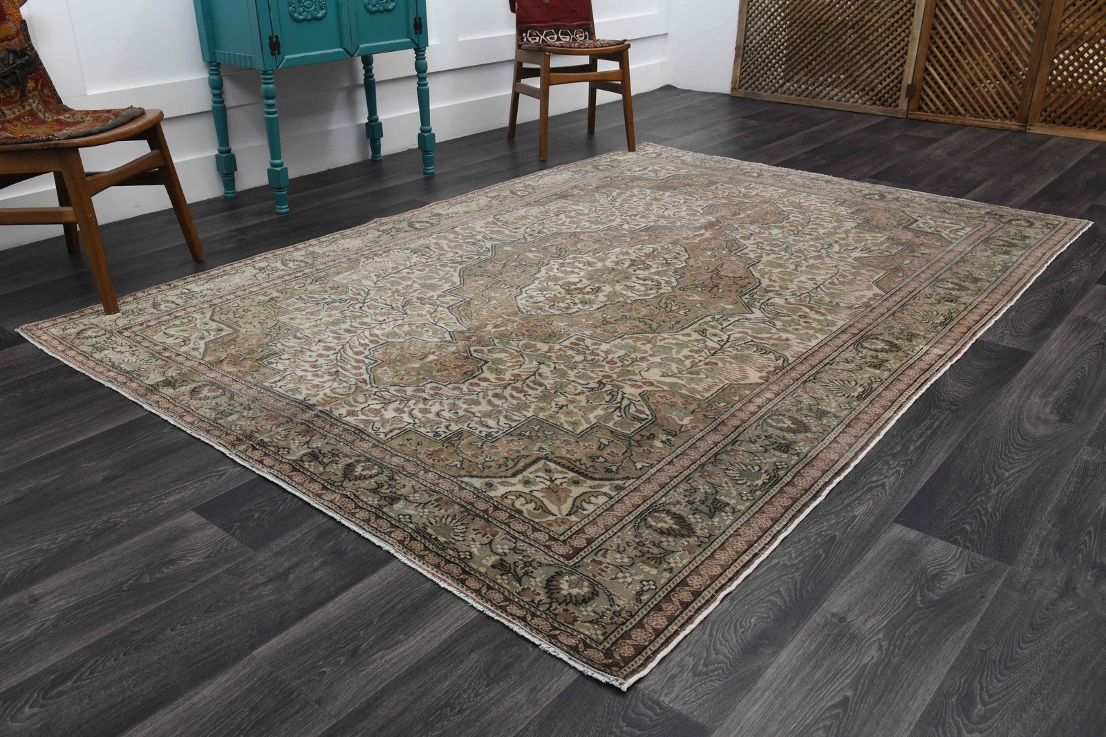 6.4x9.1 ft, ANTIQUE Rug, TURKISH - 2